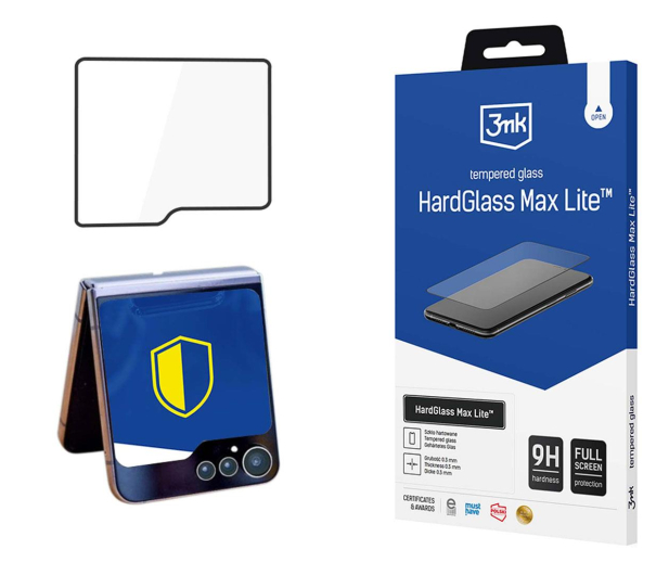 3mk HardGlass Max Lite (front) do Samsung Galaxy Z Flip6 - 1267259 - zdjęcie